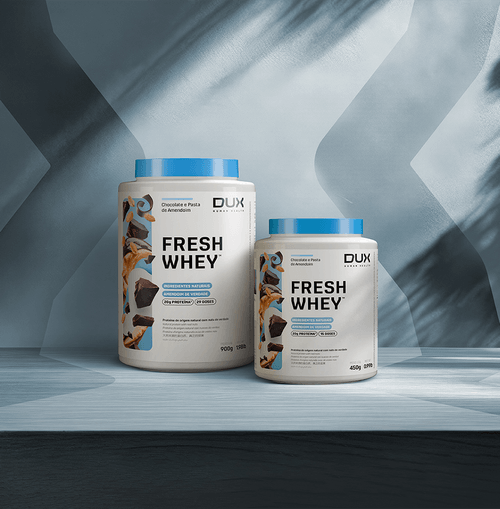 FRESHWHEY™ CHOCOLATE E PASTA DE AMENDOIM - POTE 450g