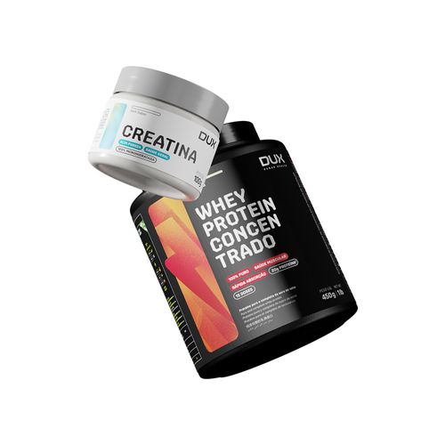 WHEY PROTEIN CONCENTRADO - POTE 450G + CREATINA MONOHIDRATADA 100G