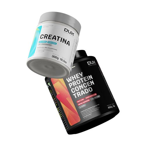 WHEY PROTEIN CONCENTRADO 450G + CREATINA MONOHIDRATADA 300G