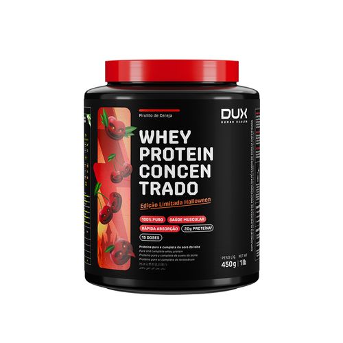 WHEY PROTEIN CONCENTRADO HALLOWEEN 450G - PIRULITO DE CEREJA