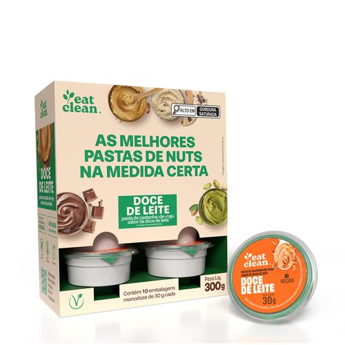 Pasta de Castanha de Caju Doce de Leite 30g - display 10 unidades