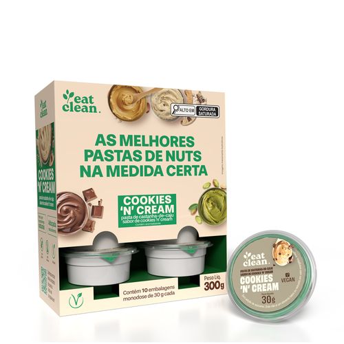 Pasta de Castanha de Caju Cookies 30g - display  10 unidades