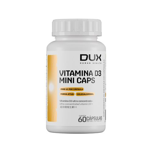 VITAMINA  D3  MINI CAPS - POTE 60 CÁPSULAS