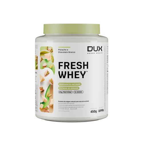 FRESHWHEY™ PISTACHE E CHOCOLATE BRANCO - POTE 450 G