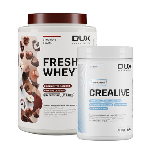 KIT CREATINA CREALIVE (CREAVITALIS) 300g + FRESHWHEY™ 900g