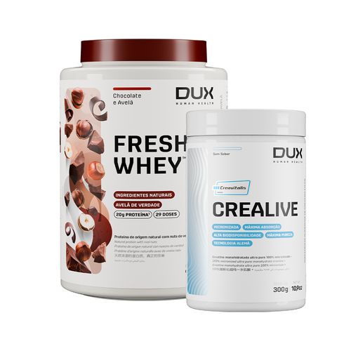 KIT CREATINA CREALIVE (CREAVITALIS) 300g + FRESHWHEY™ 900g